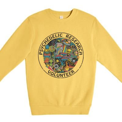 Psychedelic Research Volunteer Premium Crewneck Sweatshirt