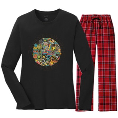 Psychedelic Research Volunteer Women's Long Sleeve Flannel Pajama Set 