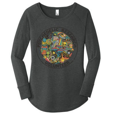 Psychedelic Research Volunteer Women's Perfect Tri Tunic Long Sleeve Shirt