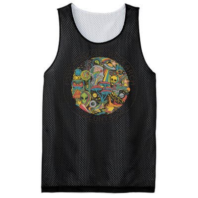 Psychedelic Research Volunteer Mesh Reversible Basketball Jersey Tank