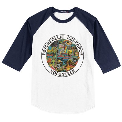 Psychedelic Research Volunteer Baseball Sleeve Shirt