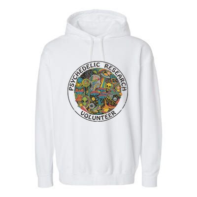 Psychedelic Research Volunteer Garment-Dyed Fleece Hoodie