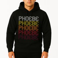 Phoebe Retro Wordmark Pattern Vintage Style Hoodie