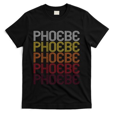 Phoebe Retro Wordmark Pattern Vintage Style T-Shirt