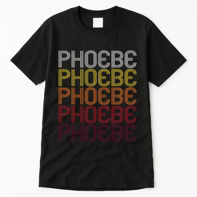 Phoebe Retro Wordmark Pattern Vintage Style Tall T-Shirt