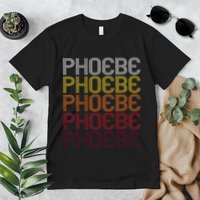 Phoebe Retro Wordmark Pattern Vintage Style Premium T-Shirt