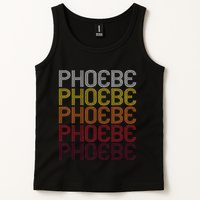 Phoebe Retro Wordmark Pattern Vintage Style Tank Top