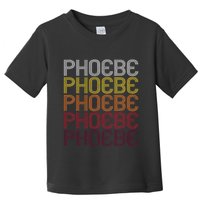 Phoebe Retro Wordmark Pattern Vintage Style Toddler T-Shirt