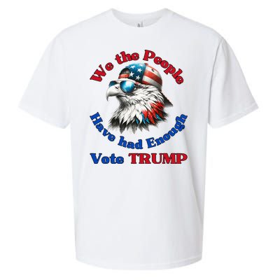 Pro Republican We The People Have Had Enough Vote Trump Sueded Cloud Jersey T-Shirt