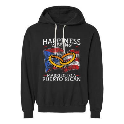 Puerto Rican Wedding Commonwealth Of Puerto Rico PR Garment-Dyed Fleece Hoodie