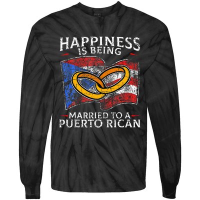 Puerto Rican Wedding Commonwealth Of Puerto Rico PR Tie-Dye Long Sleeve Shirt