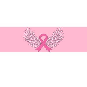 Pink Ribbon Wings Breast Cancer Awareness Bumper Sticker