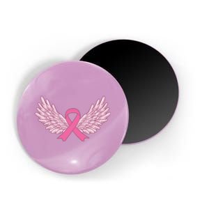 Pink Ribbon Wings Breast Cancer Awareness Magnet