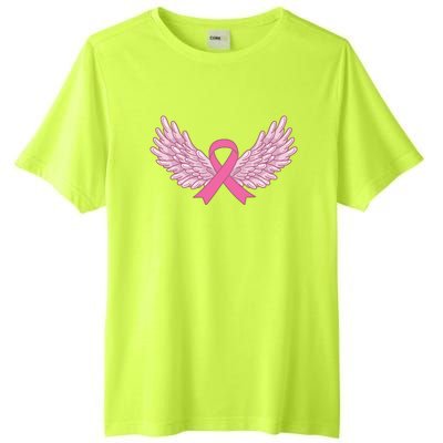 Pink Ribbon Wings Breast Cancer Awareness Tall Fusion ChromaSoft Performance T-Shirt