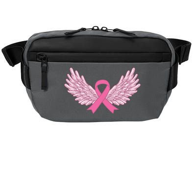 Pink Ribbon Wings Breast Cancer Awareness Crossbody Pack