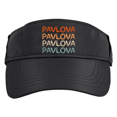 PAVLOVA Retro word art of favorite comfort foods dessert Adult Drive Performance Visor