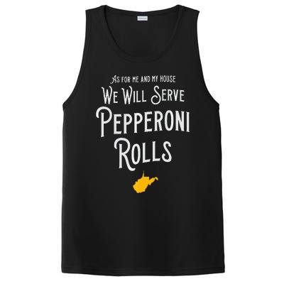 Pepperoni Rolls West Virginia Retro Wv PosiCharge Competitor Tank