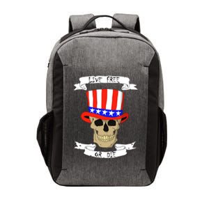 Patriotic Red White Blue Hat Skull 4th Of July Gift Vector Backpack