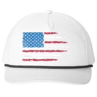 Patriotic Red White Blue Usa Flag Fighter Jets 4th Of July Snapback Five-Panel Rope Hat