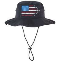 Patriotic Red White Blue Usa Flag Fighter Jets 4th Of July Legacy Cool Fit Booney Bucket Hat