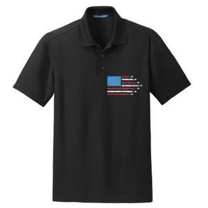 Patriotic Red White Blue Usa Flag Fighter Jets 4th Of July Dry Zone Grid Polo