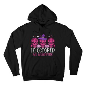 P.I.N.K Ribbon Witch Halloween Breast Cancer Hoodie