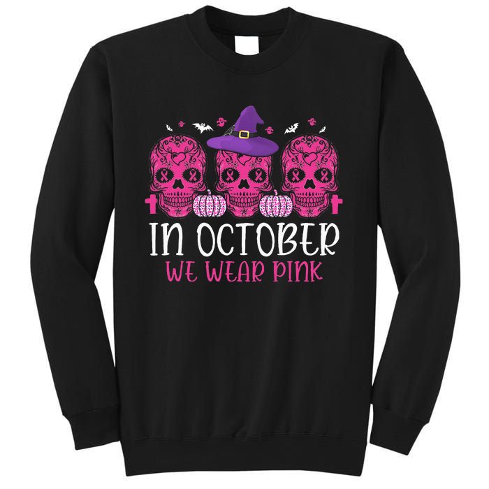 P.I.N.K Ribbon Witch Halloween Breast Cancer Sweatshirt