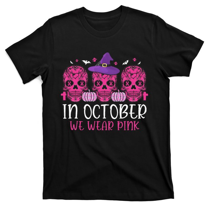 P.I.N.K Ribbon Witch Halloween Breast Cancer T-Shirt