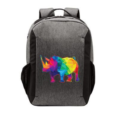 Polygonal Rhinoceros Zoologist Rhino Safari Animal Lover Vector Backpack