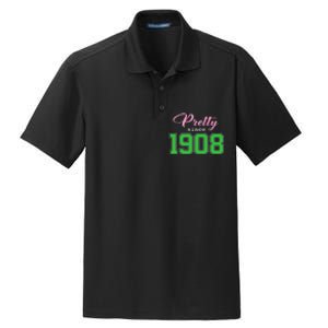 Pretty Since 1908 Sorority Dry Zone Grid Polo