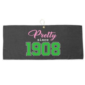 Pretty Since 1908 Sorority Large Microfiber Waffle Golf Towel