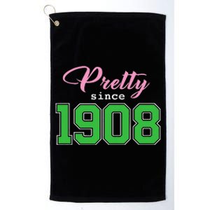 Pretty Since 1908 Sorority Platinum Collection Golf Towel