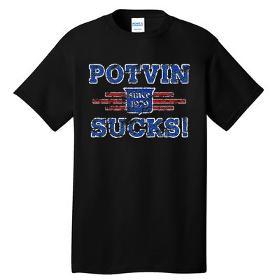 Potvin Sucks 1979 Vintage New York Tall T-Shirt