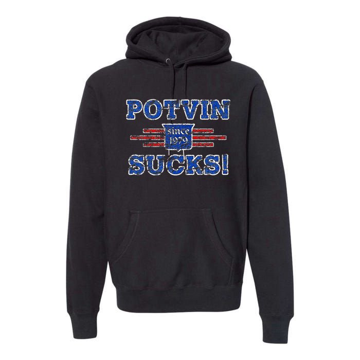 Potvin Sucks 1979 Vintage New York Premium Hoodie