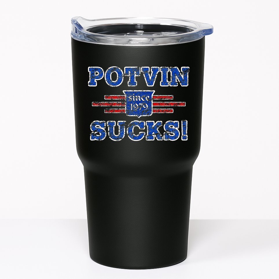 Potvin Sucks 1979 Vintage New York Tumbler