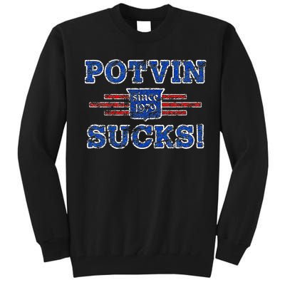 Potvin Sucks 1979 Vintage New York Tall Sweatshirt