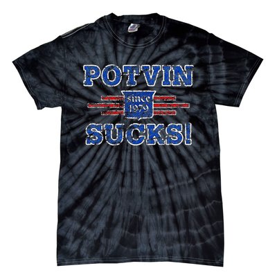 Potvin Sucks 1979 Vintage New York Tie-Dye T-Shirt