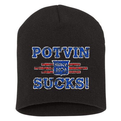 Potvin Sucks 1979 Vintage New York Short Acrylic Beanie