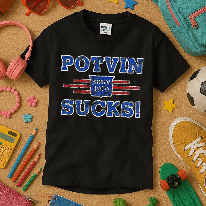 Potvin Sucks 1979 Vintage New York Kids T-Shirt