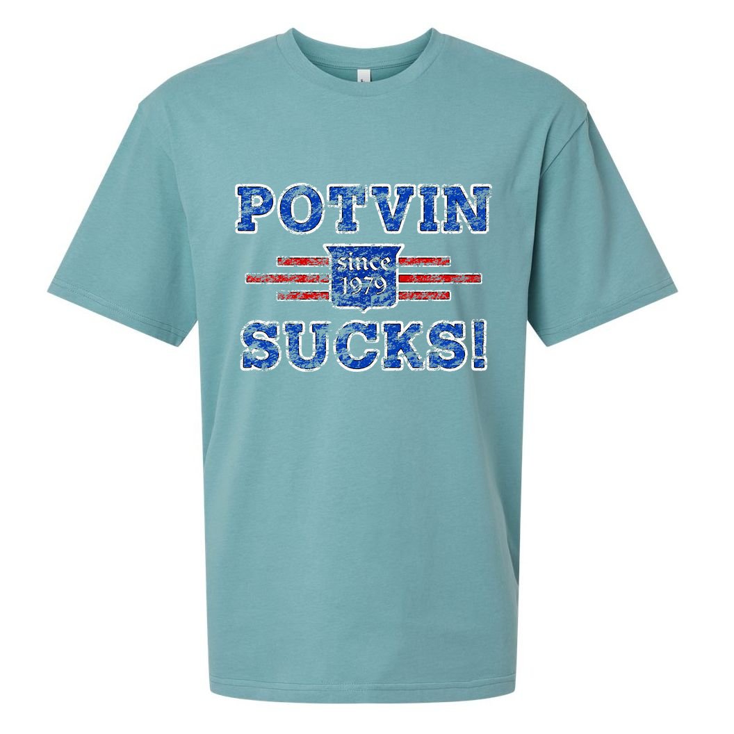 Potvin Sucks 1979 Vintage New York Sueded Cloud Jersey T-Shirt