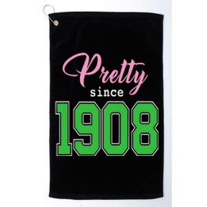 Pretty Since 1908 Sorority Platinum Collection Golf Towel