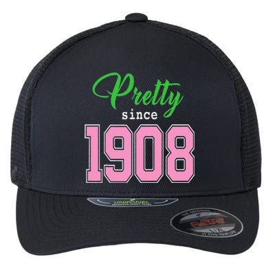 Pretty Since 1908 Sorority Flexfit Unipanel Trucker Cap