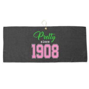 Pretty Since 1908 Sorority Large Microfiber Waffle Golf Towel