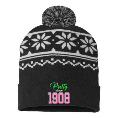 Pretty Since 1908 Sorority USA-Made Snowflake Beanie