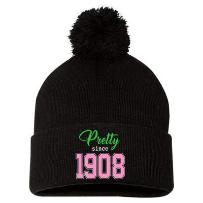 Pretty Since 1908 Sorority Pom Pom 12in Knit Beanie