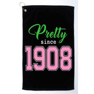 Pretty Since 1908 Sorority Platinum Collection Golf Towel