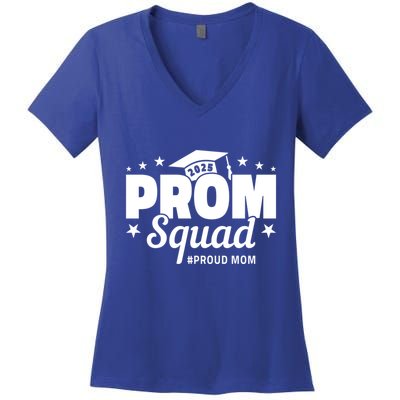 Prom Squad 2025 Proud Mom Graduate Prom Class Of 2025 Gift Women's V-Neck T-Shirt