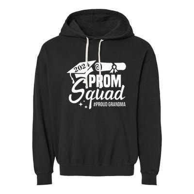 Prom Squad 2024 Proud Grandma Graduate Prom Class Of 2024 Garment-Dyed Fleece Hoodie