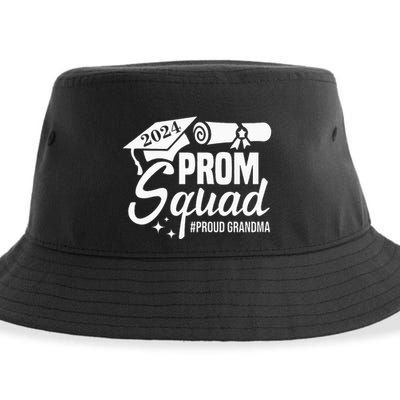 Prom Squad 2024 Proud Grandma Graduate Prom Class Of 2024 Sustainable Bucket Hat