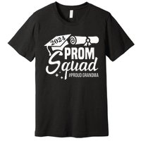 Prom Squad 2024 Proud Grandma Graduate Prom Class Of 2024 Premium T-Shirt